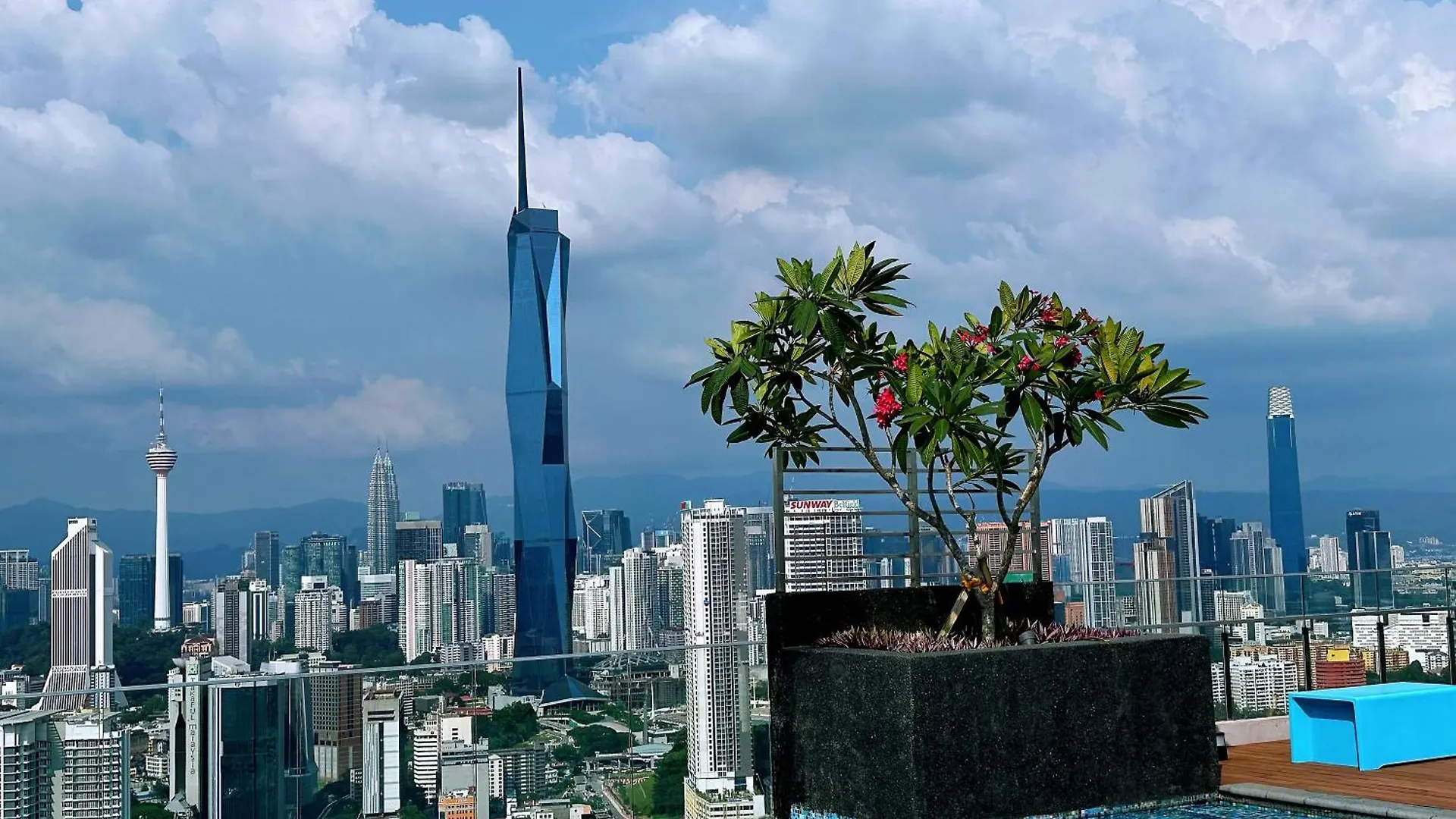 아파트 Kl Sentral Monorail 4 Pax Kuala Lumpur, Sky Pool Family Merdeka 118 Nice View 말레이시아
